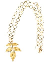 Pats Jewelry - Leaf Necklace - Lyst
