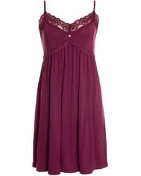 Pretty You London - Bamboo Lace Chemise Nightdress - Lyst