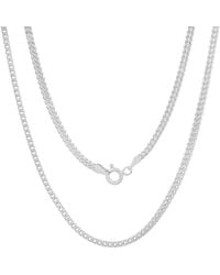 Kylie Harper - Italian Sterling Box Franco Chain Necklace - Lyst