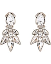 Emma Holland Jewellery - Platinum & Crystal Chandelier Clip Earrings - Lyst