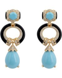 LÁTELITA London - Clara Bow & Enamel Drop Earrings - Lyst