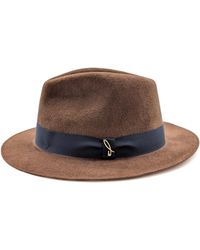 DORIA 1905 - Bark Velour Lapin Felt Drop Hat - Lyst