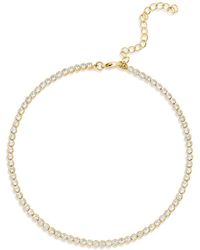 SHYMI - Three Mm Round Bezel Anklet - Lyst