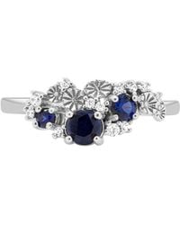 Ptera Jewelry - Sea Of Dreams Sapphire Cluster Ring - Lyst