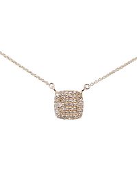 Belinda Jewelz - Delilah Pavé Cushion Pendant Necklace - Lyst