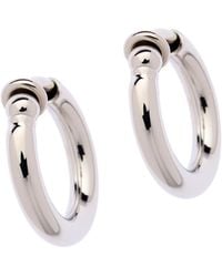 Emma Holland Jewellery - Platinum Mini Hoop Clip Earrings - Lyst