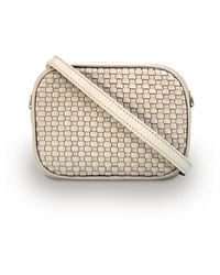 Apatchy London - Neutrals The Penelope Stone Woven Leather Camera Bag - Lyst