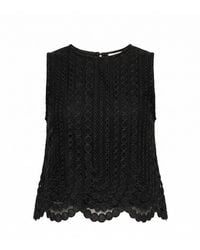 Tantra Spain Sl - Lace Top With Circle Detailing And A Round Neckline - Lyst