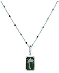 Shaded the Label - Priscilla Palm Tree Sterling Beaded Pendant Necklace - Lyst