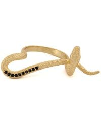 Ebru Jewelry - Mythology Snake Vermeil & Diamond Design Ring - Lyst