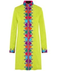 Beatrice von Tresckow - Lime Nomad Verdon Linen Nehru Jacket - Lyst