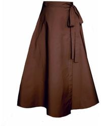 Frock Tales - Meyer Wrap Midi Skirt - Lyst