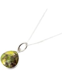 Harfi - Natural Peridot August Birthstone Sterling Necklace - Lyst