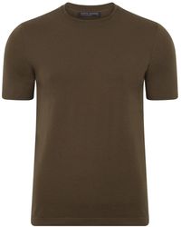 Paul James Knitwear - Superfine Merino Wool Ilario Knitted T-Shirt - Lyst