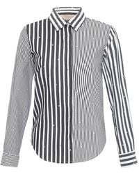 Theo the Label - Echo Mix Stripe Pearly Shirt - Lyst