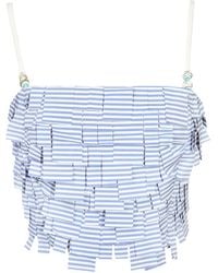 Madebyza - Striped Sculptured Top - Lyst