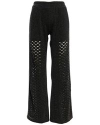 Silvia Serban - Dragon Skin Laser Cut Glitter Pants - Lyst