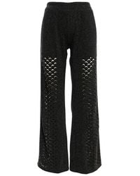 Silvia Serban - Dragon Skin Laser Cut Glitter Pants - Lyst