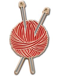 Make Heads Turn - Enamel Pin Knitting Yarn & Needles - Lyst