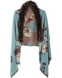 Saachi - Bloom Reversible Fur Scarf - Lyst