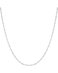 Spero London - Twisted Curb Singapore Sterling Chain Adjustable Size - Lyst