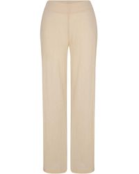Unexpectedone - Neutrals Soul Mate Side Slit Trousers - Lyst