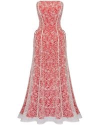 Elsava - Scarlet Bloom Corset Dress - Lyst
