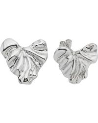 LINYA JEWELLERY - Vory Amorphous Heart Earring - Lyst