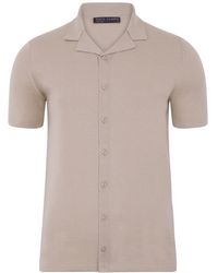 Paul James Knitwear - Ultra Fine Cotton Cuban Collar Varadero Shirt - Lyst