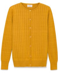 Peraluna - Celine Openwork Knit Cardigan - Lyst