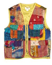 Collected Xx - Kantha Utility Vest - Lyst