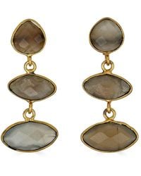 Loni Paul Jewelry - Moonstone Marquis Dangle Earrings - Lyst