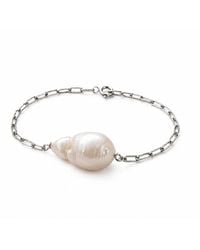 Silver Moon - Baroque Pearl Sterling Bracelet - Lyst