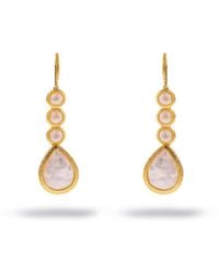 Ebru Jewelry - Cleopatra Pearl Cascade Drop Earrings - Lyst