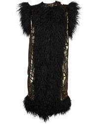 Jennafer Grace - Zenobia Faux Fur Trim Vest - Lyst