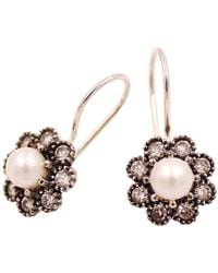 1610Istanbul - Bridal Vintage Floral Pearl Earrings - Lyst