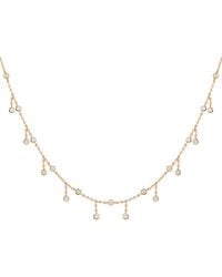 KAMARIA - Rain Drop Choker Necklace With Crystals - Lyst