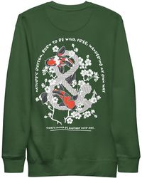Anchor and Crew - Forest Koi Fish Another Good Day Cotton Blend Sweatshirt - Lyst
