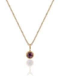A Weathered Penny - Birthstone Necklace - Lyst