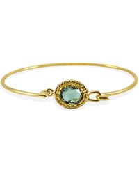 Vintouch Italy - Luccichio Green Agate Cuff Bracelet - Lyst