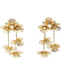 Saachi - Flower Metal Drop Earring - Lyst