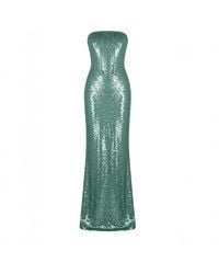 Herfetch - Maxi Metallic Dress- Grenn - Lyst