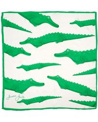 Fenella Smith - Smiley Crocs Silk Scarf - Lyst