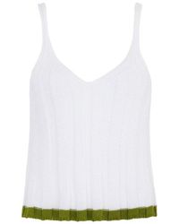 Cara & The Sky - Jodie Ribbed Knitted Cami Vest - Lyst
