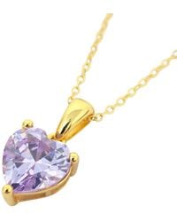 Harfi - Alexandrite June Birthstone Love Heart Pendant Necklace - Lyst