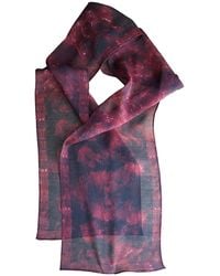 Babs Boutique NYC - Silk Georgette Coral Print Scarf - Lyst