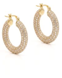 Jaredjamin - Aria Pavé Chubby Hoop Earrings - Lyst