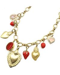 Achala Handcrafted - Strawberry Heart Charm Necklace - Lyst