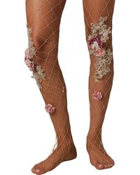 HIGH HEEL JUNGLE by KATHRYN EISMAN - Neutrals Abundant Fishnet Tight - Lyst