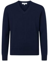 Nuvv Collection - V-Neck Merino Wool Sweater – Premium Italian Yarn - Lyst